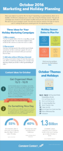 holiday marketing planner for October 2016
